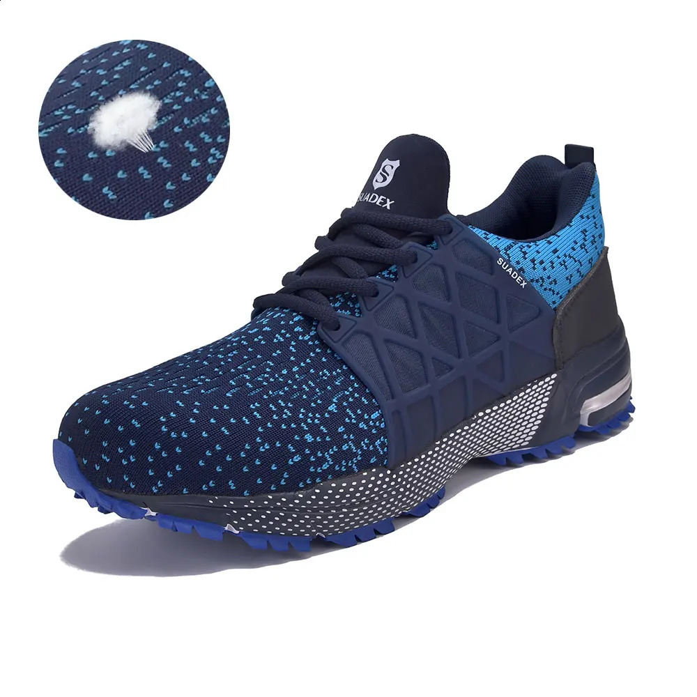 SUADEX Work Shoes Breathable Upper Steel Toe Boots Antismashing Safety For Men Women Sneaker EUR Size 3748 241225