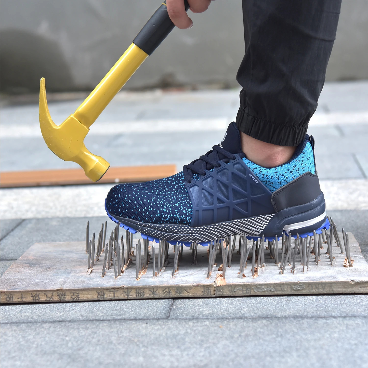 SUADEX Work Shoes Breathable Upper Steel Toe Boots Antismashing Safety For Men Women Sneaker EUR Size 3748 241225