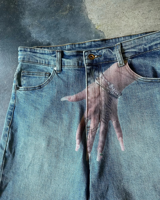 Classics MAR-JUN Jorts Y2K Retro Blue Baggy Denim Gym Shorts Harajuku Hip Hop Graphic Print Gothic Shorts Sweatpants Men Women 241231