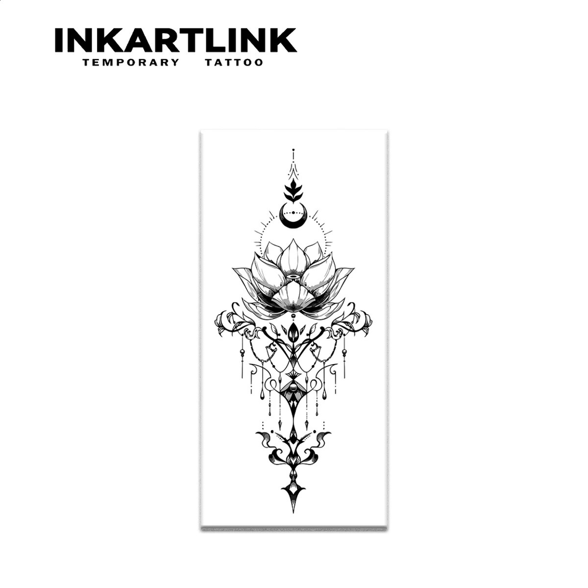 Lotus temporary tattoo sticker waterproof magic lasts to 15 days semi permanent 241230