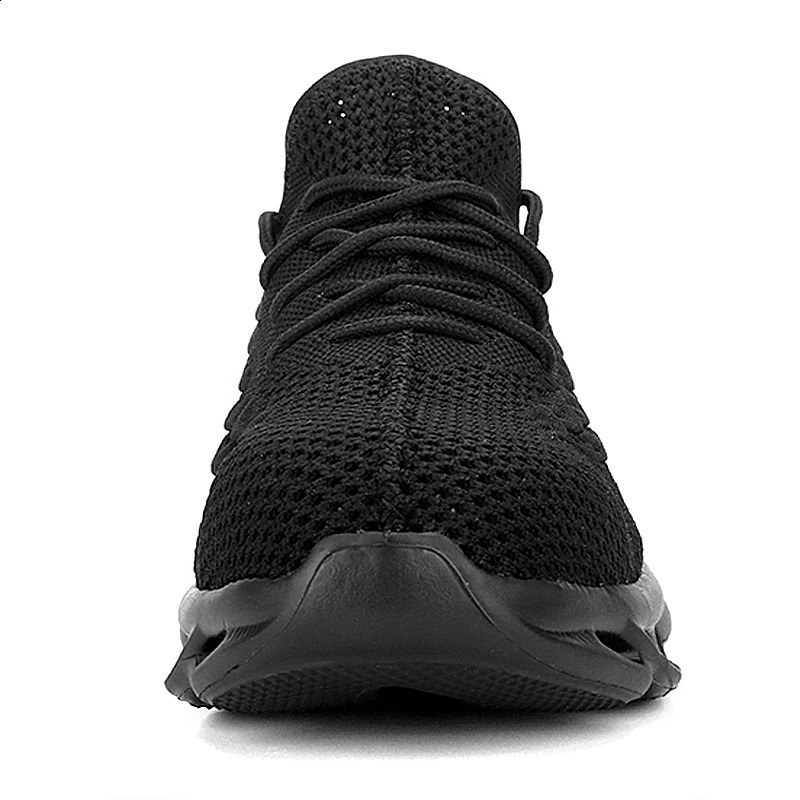 JIEFU Safety Shoes for Men Lightweight Comfortable Steel Toe Work Sneakers NonSlip Construction Black Footwear 241225