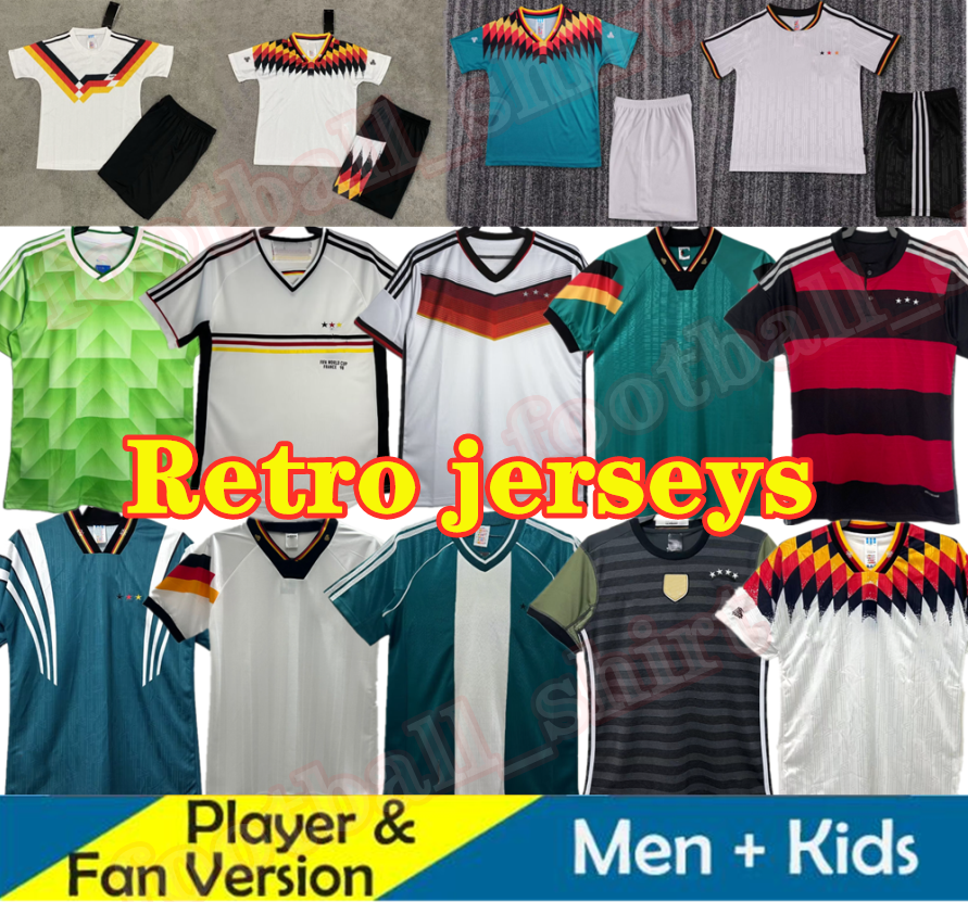 1988 1998 Germany Retro Soccer Jerseys men kids shirts Littbarski BALLACK KLINSMANN 2004 1990 2006 2014 18 19 Retro World cup KALKBRENNER Matthaus Hassler Bierhoff