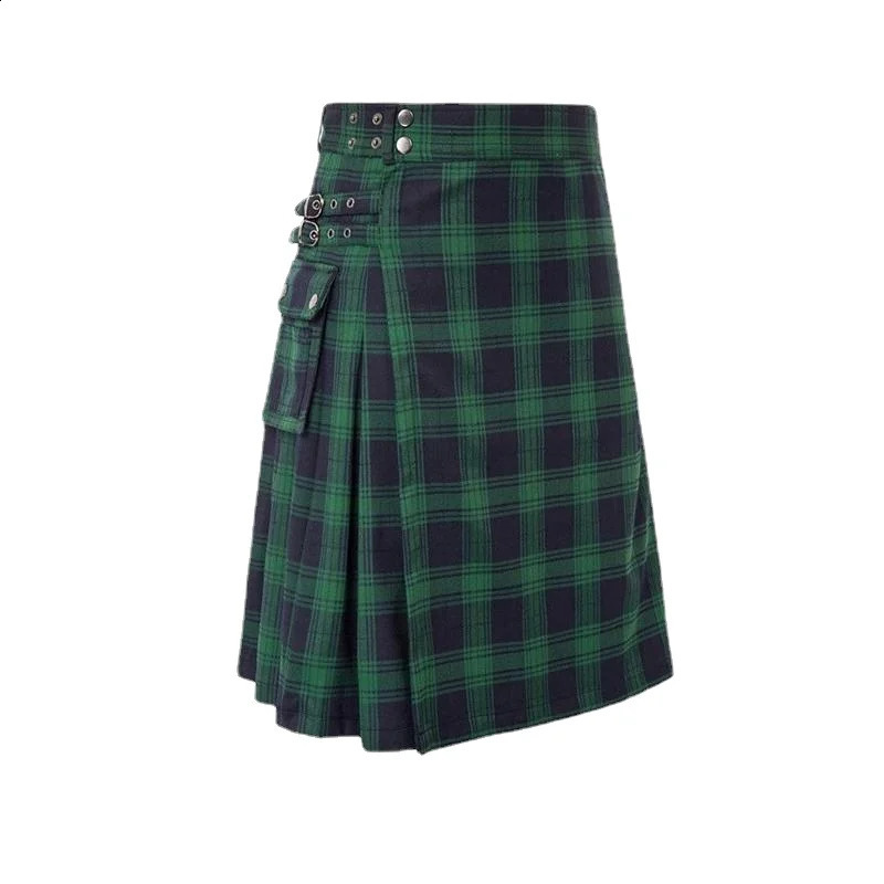 Mens Short Skirt Traditional Highland Tartan Practical Kilt 250110