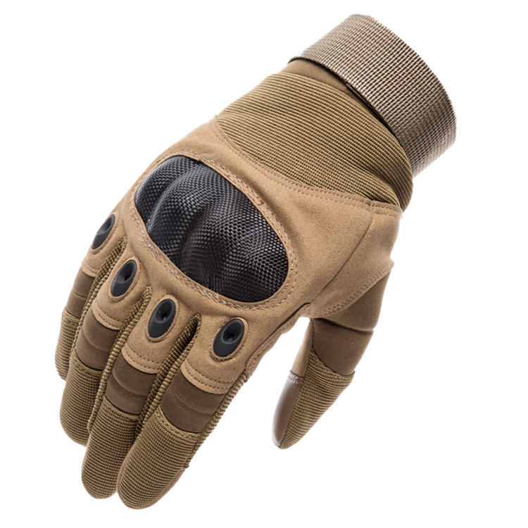 Outdoor sports leather touchscreen motorcycle racing glove men full finger tactical gloves