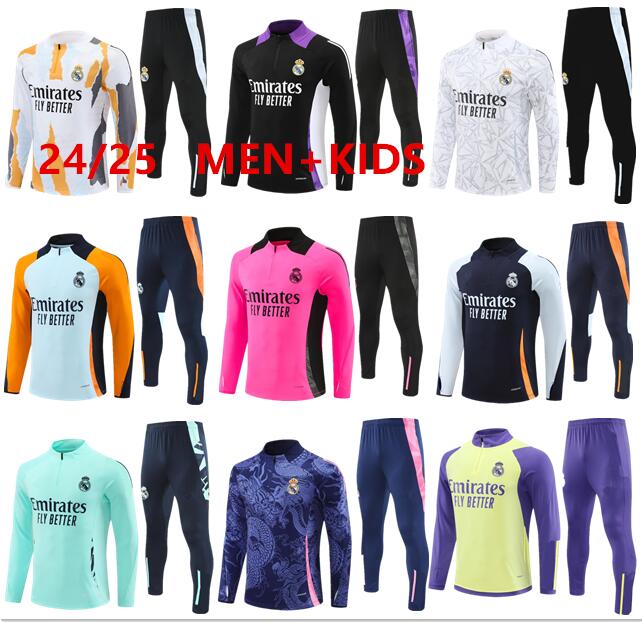 24/25 mbappetrack training suit 23/24 BELLINGHAM VINI JR men children football training suit chandal futbol survey