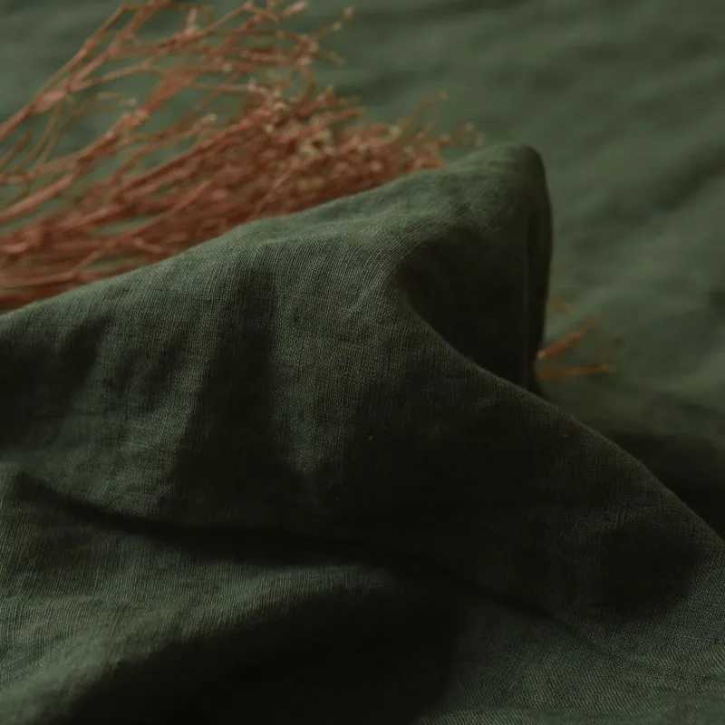 Organic linen bedding including down duvet covers and 2 low top bedding button or zipper duvet covers Y241231