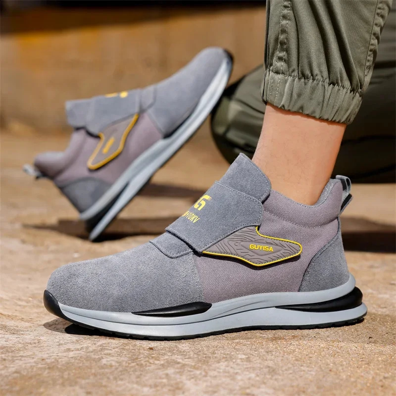 Fashion 2024 Insulation 10KV Men Safety Shoes Winter Plush Work Boots Sneakers Indestructible Welding Electrician 241225