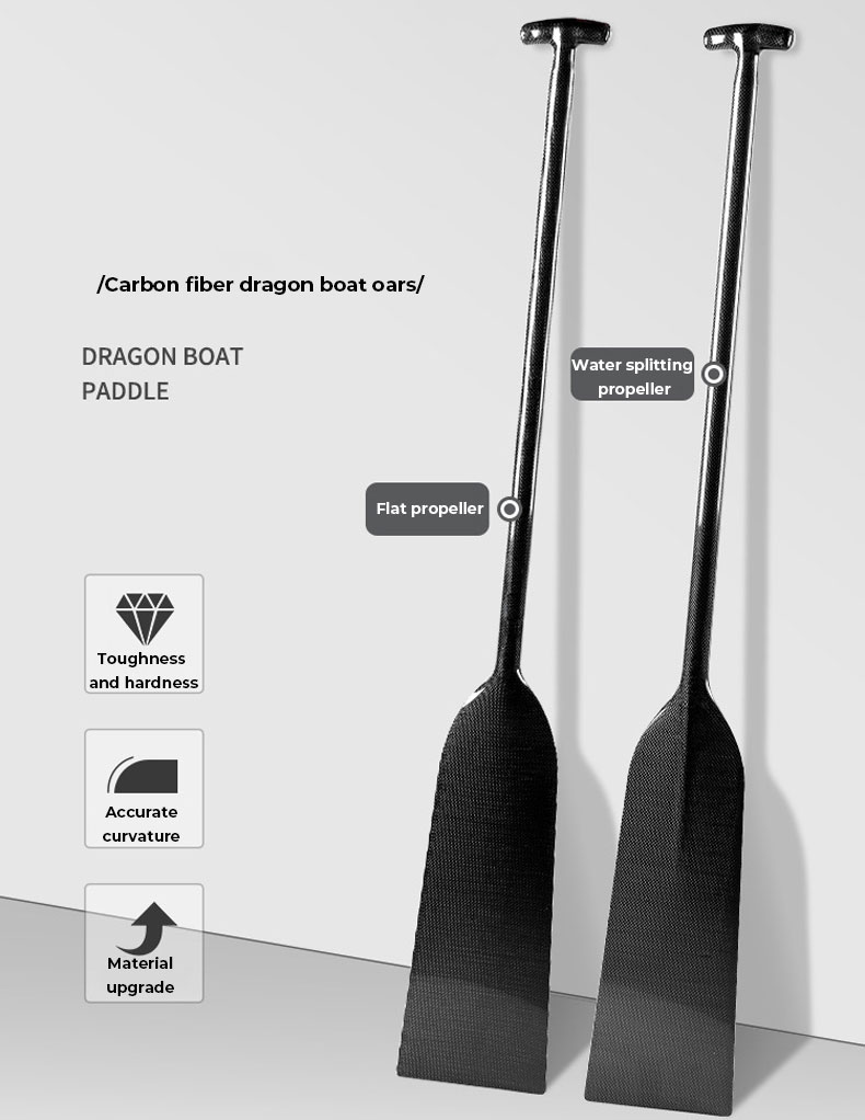 Durable carbon fiber paddles , right price, economical and durable, perfect choice for training, racing, competition events Carbon Fiber Dragon Boat P