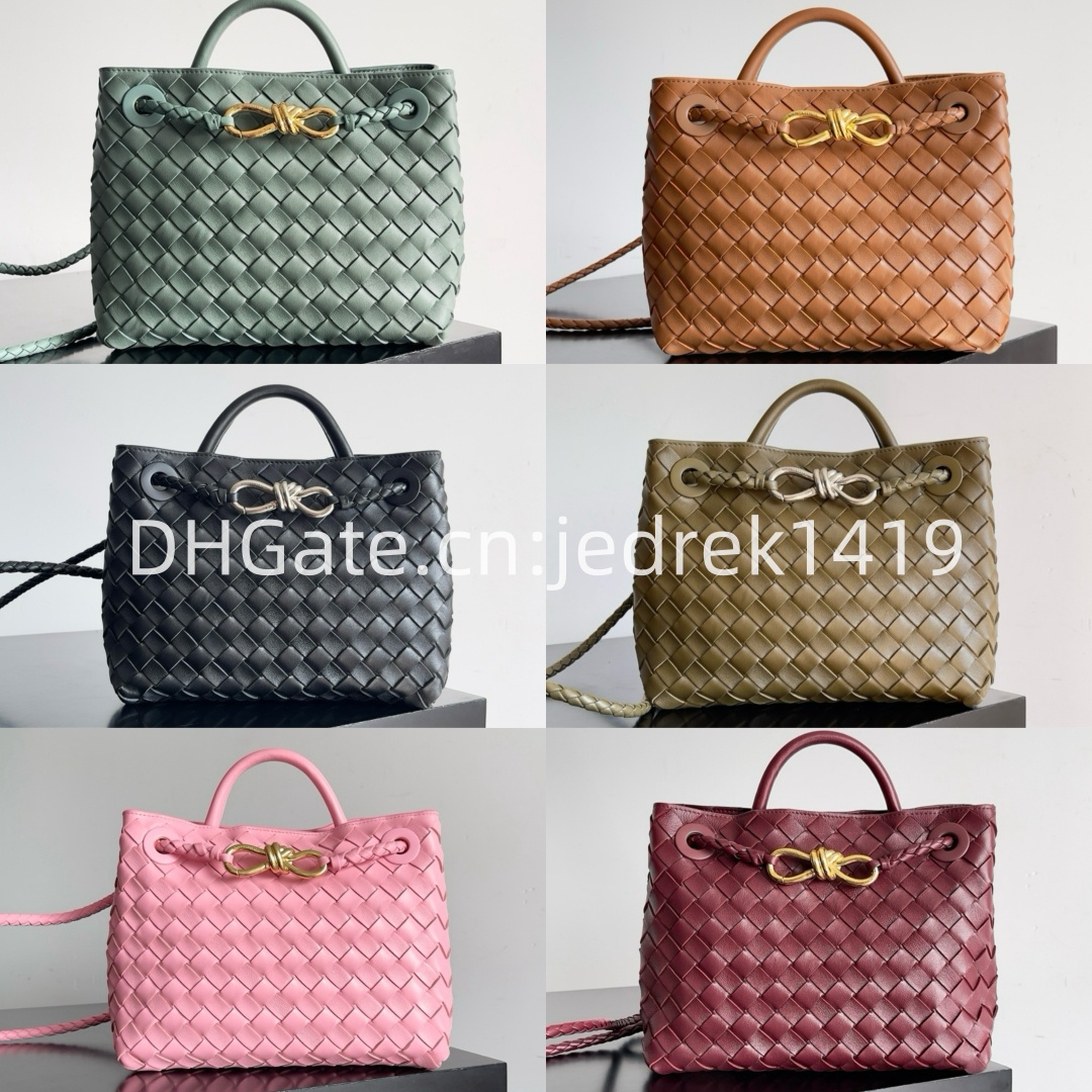 Designer Shoulder Bag Andiamo High Quality Sac luxe handbag intrecciato Soft sheepskin nappa weaving drawstring crossbody bags Classic Shopping work tote bag