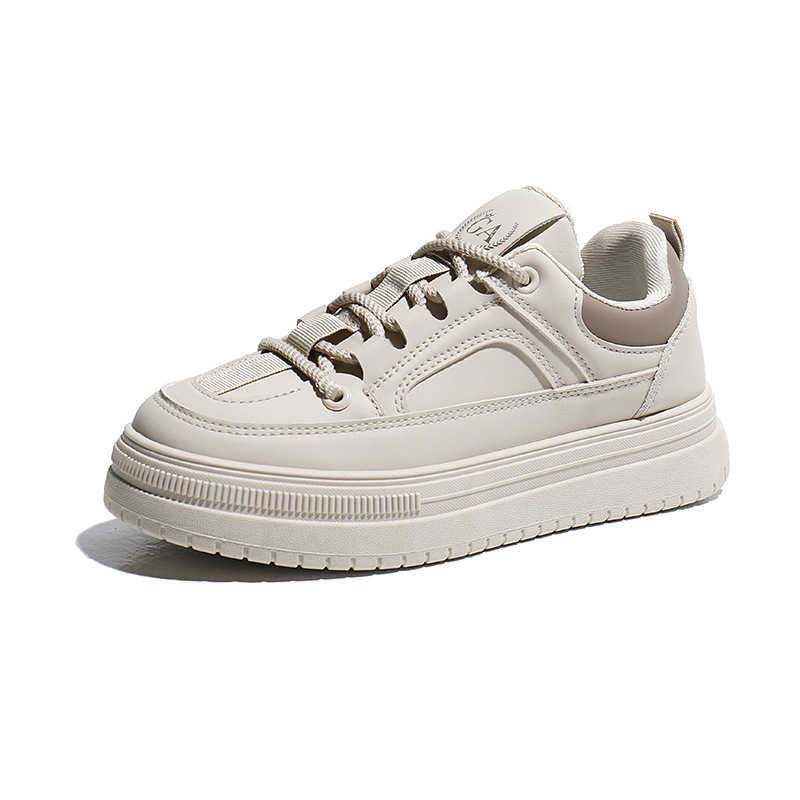 Spring White Shoes New Korean Female Students Thick soled Height Sports Board Shoes Casual Street