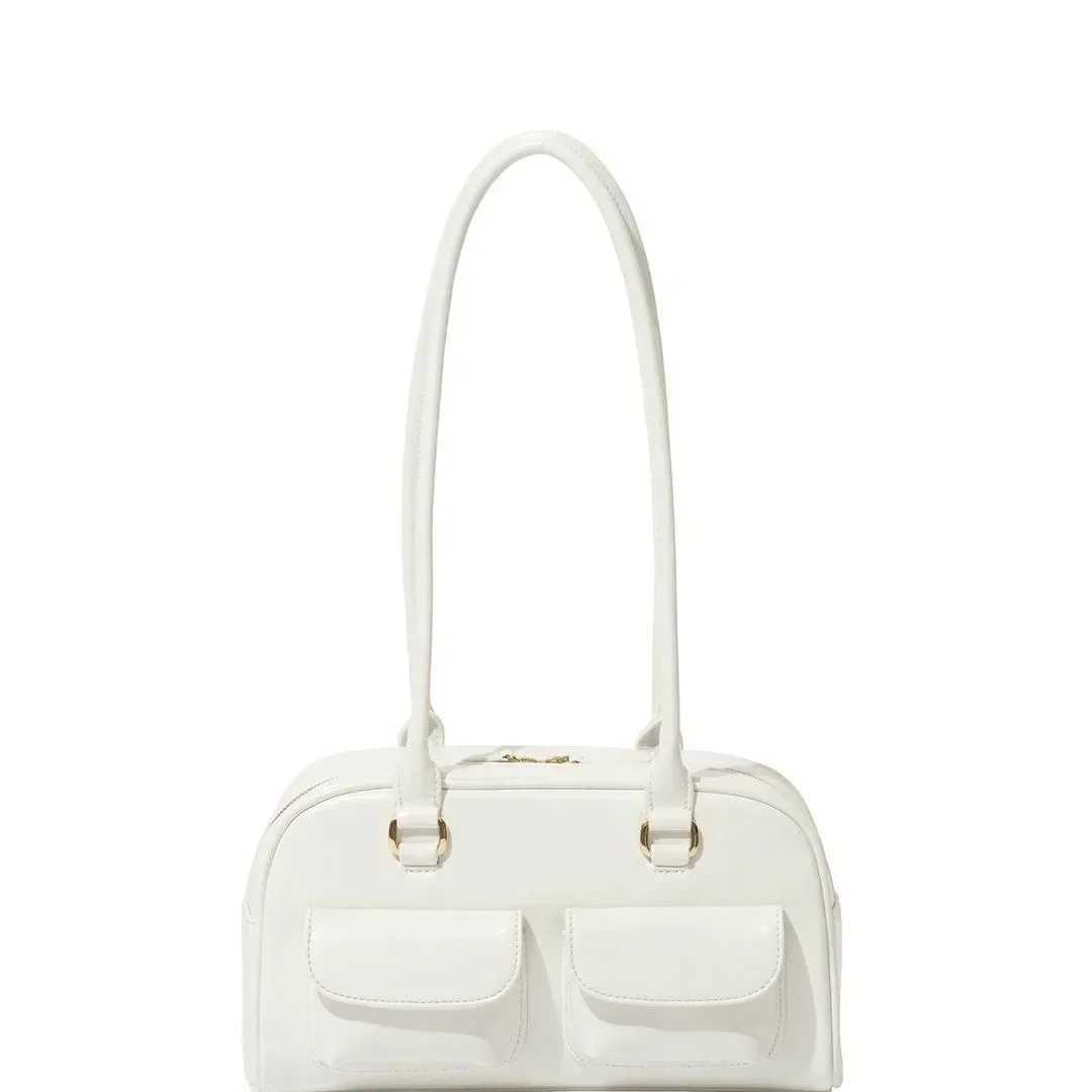 Korean Xu Yunzhen Sany Style Oil Bowling Bag Oll Bost Handbag Underarm Bag for Wen Y241231