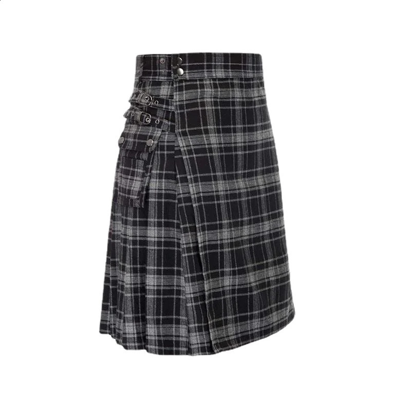 Mens Short Skirt Traditional Highland Tartan Practical Kilt 250110