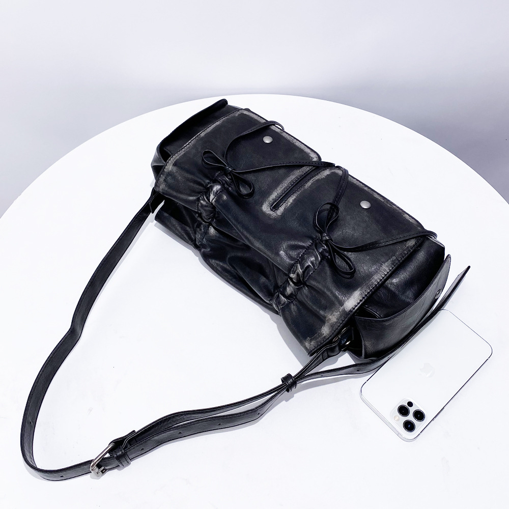 Vintage Niche Design, Bow Decoration, Hand-Held Single Shoulder Armpit Bag Is Suitable For Use