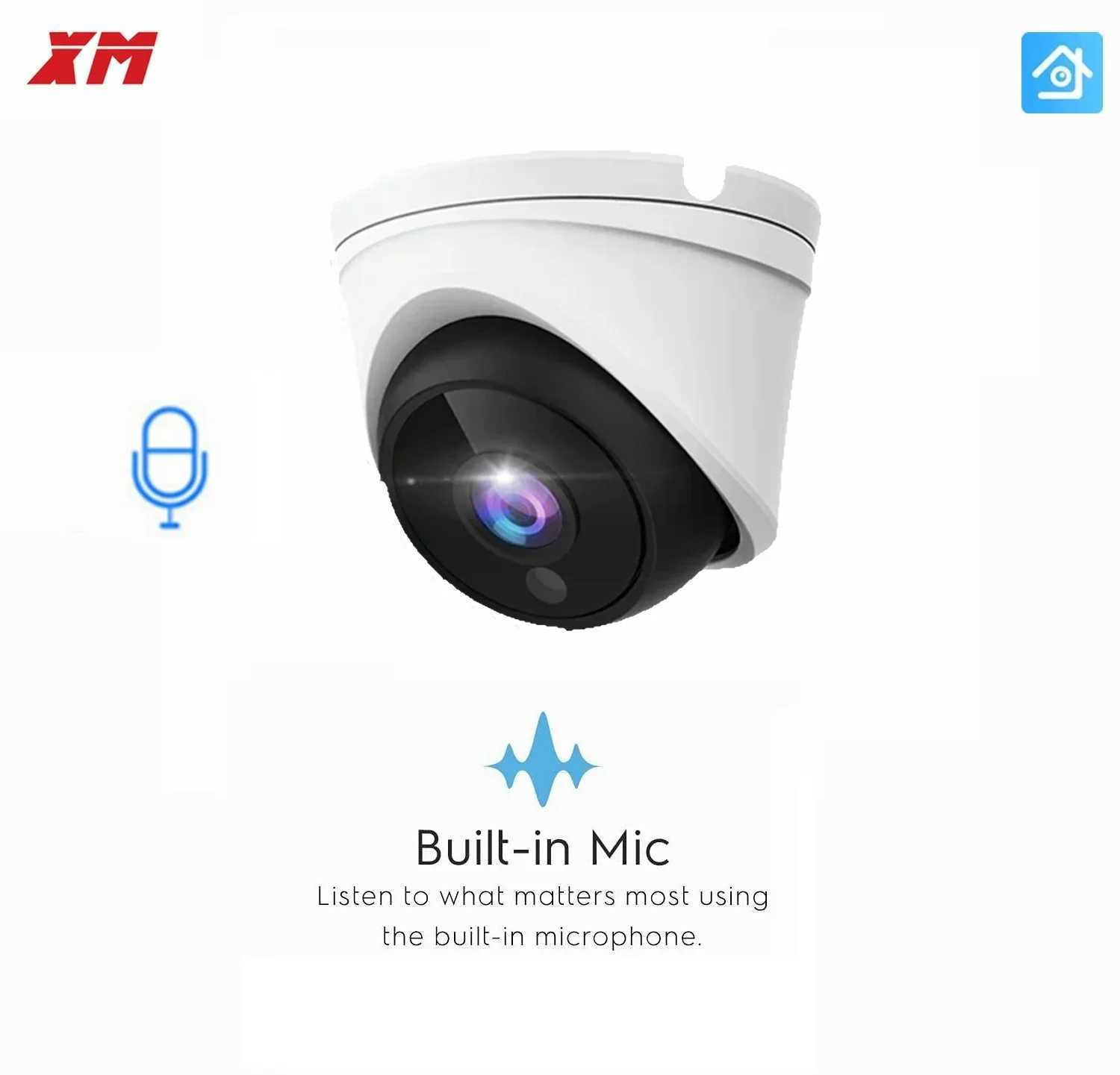 4K 8MP Outdoor 5MP/4MPP IP Camera POE Waterproof H.265 Security Surveillance De CCTV Camera with Au IR Humanoid detection Z241231