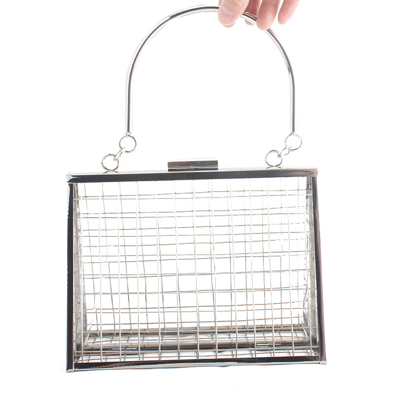 Free Shipping Evening Bags Hollow Out Clutch Bag Bird Cage Women Handbag Tote Metal Girls Tophandle Purse Fashion Party Pouch Designer Bag Luxury Bag 