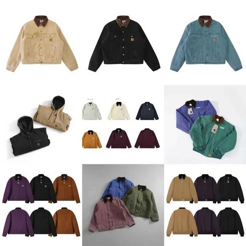 Men's Jackets Trendy Canva American Style Lapel Work Jket For Men And Women assic Button-Up Casual othTop For All Seasons J250102