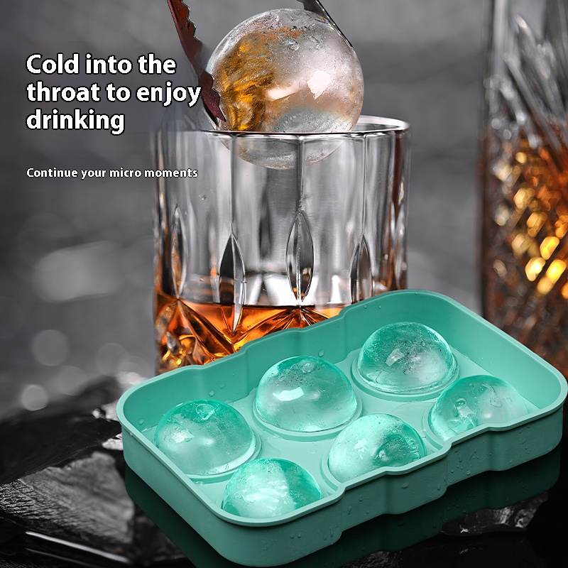 Silicone ice compartment for home use 4 compartments 6 compartments with lid easy to take off the film ice box storage box ice molds