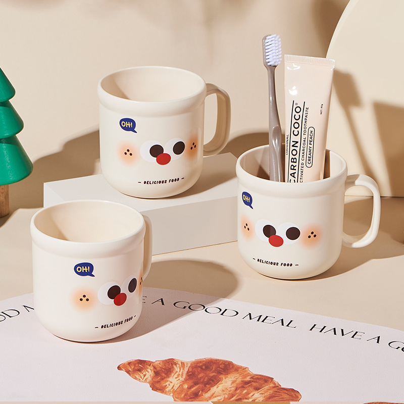 Kids' Durable Plastic Cartoon Toothbrush Cup
