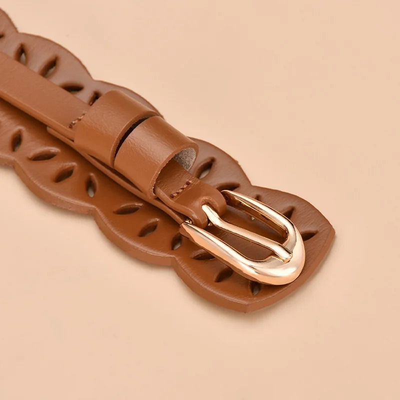 womens belt decoration fashionable waist belt with coat waist leather belt wide waist seal waist belt 241224