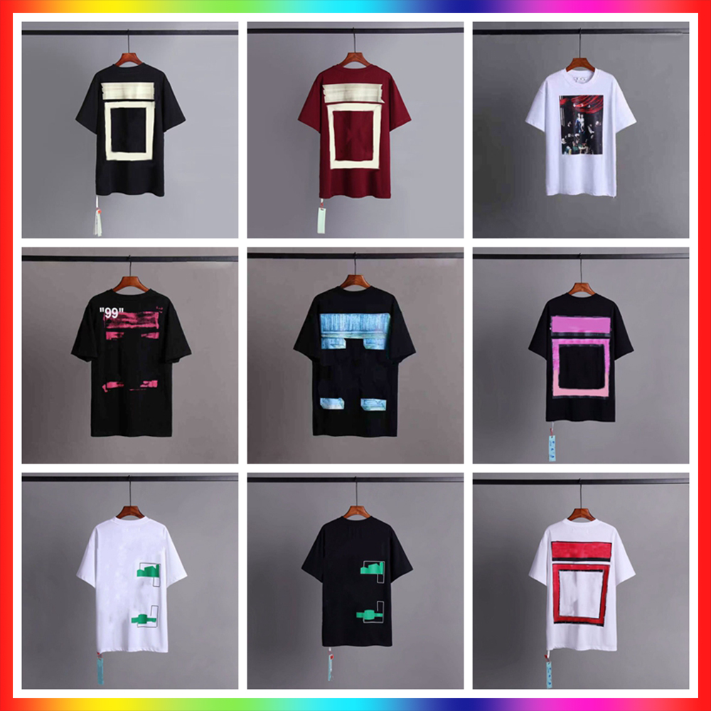 Summer T Shirt Mens Womens Designers T-shirts Loose off Tees Tops Man Casual Shirt Luxurys Clothing Streetwear Shorts Sleeve Polos Tshirts Size S-XL