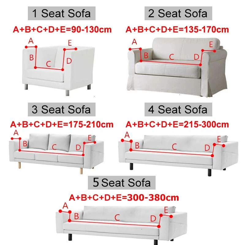 Jacquard Fabric Sofa Cover Solid Color Couch Covers Elastic Washable Slipcover For L-Shaped Sofa Living Room 12345 Seat 250102