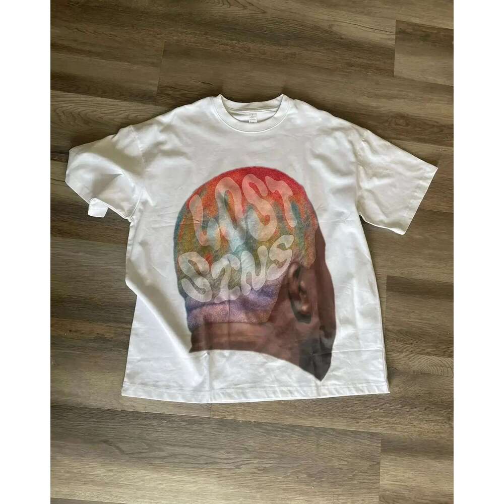 Rick American Hip Hop Pattern Printed T-shirt, Retro Gothic T-shirt, Y2K Neutral Top, Casual Fashion, Harajuku