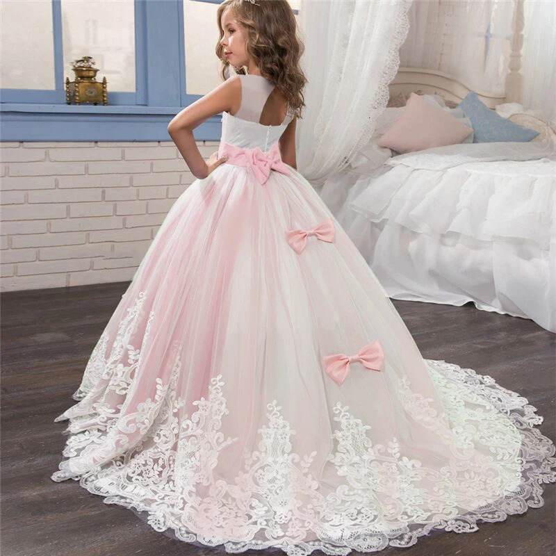 Teen Girls Long Dress Bridesmaid Kids Dresses For Girls Children Princess Party Wedding Gown Formal Occasion Dresses 10 14 Years 250102