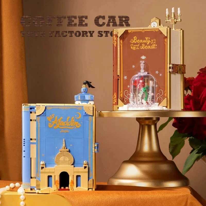 Dream Princess 3D Storybook Building Blocks Book Anime Movie MOC Building Blocks Toy Cute Fairy Tale Model Childrens Girl Birthday Gift W250102