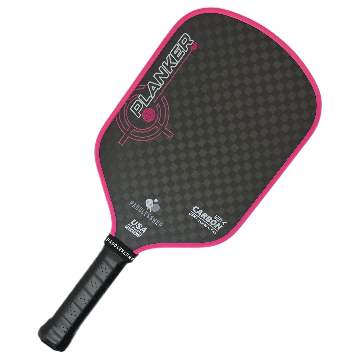 12k Raw Carbon Fiber Surface Pickleball Paddle Thermoformed Unibody 16mm Gen 3 Propulsion Core Foam Injected Enhance Control and Spin for Intermediate