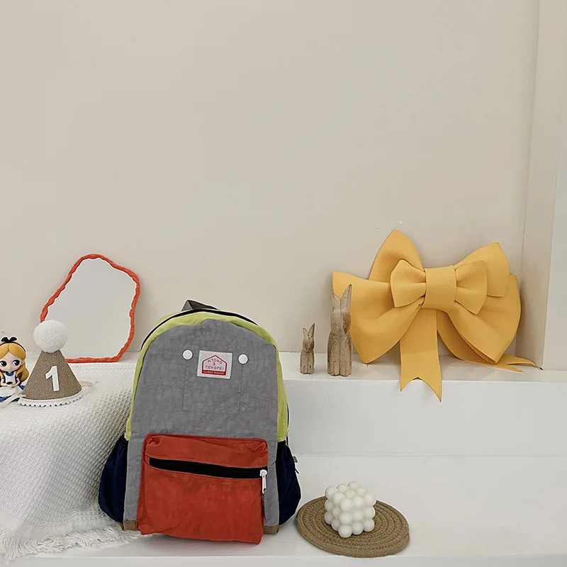 2024 Kids Backpack Children School Bags Lightweight Girls Boys Canvas Backpack Kids Bags 241226