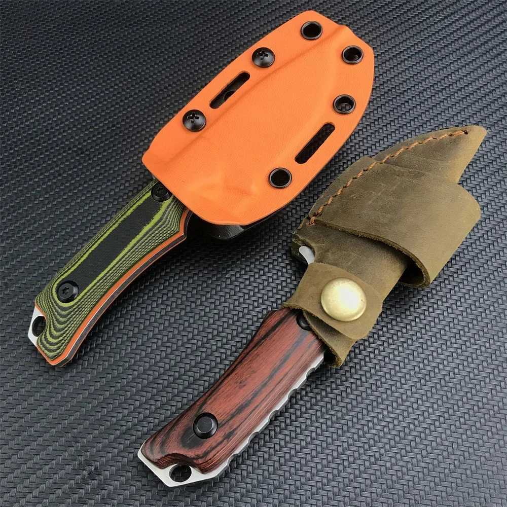 Hot Selling BM 15017 Hunt Hidden Canyon Hunter Drop Point Fixed Blade Knife Wood / G10 Handle Tactical Survival Camping KnivesXJ250102