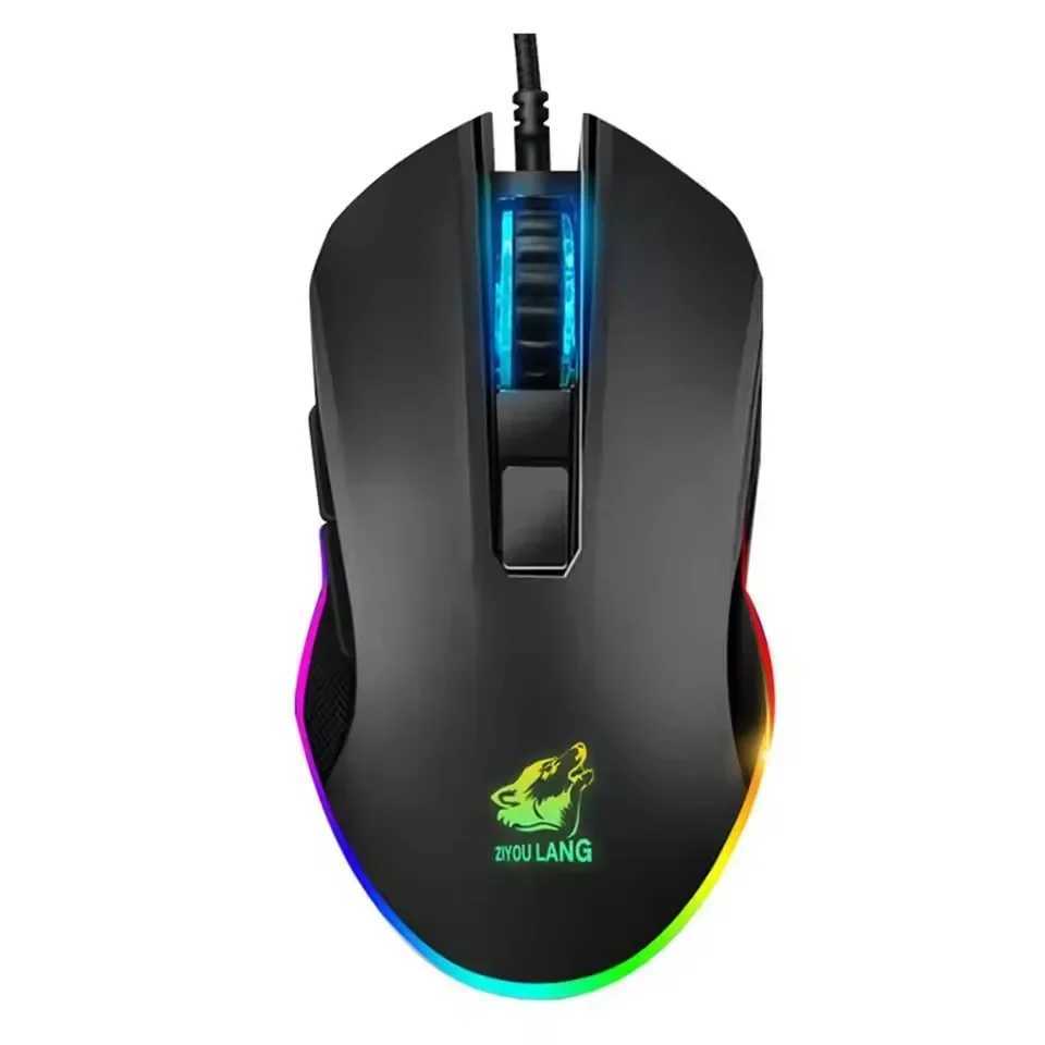 High Quality 3 adjustable DPI gaming mouse with RGB backlight wired USB optical computer mouse with 6 buttons ergonomic gaming laptop mouse Z250102
