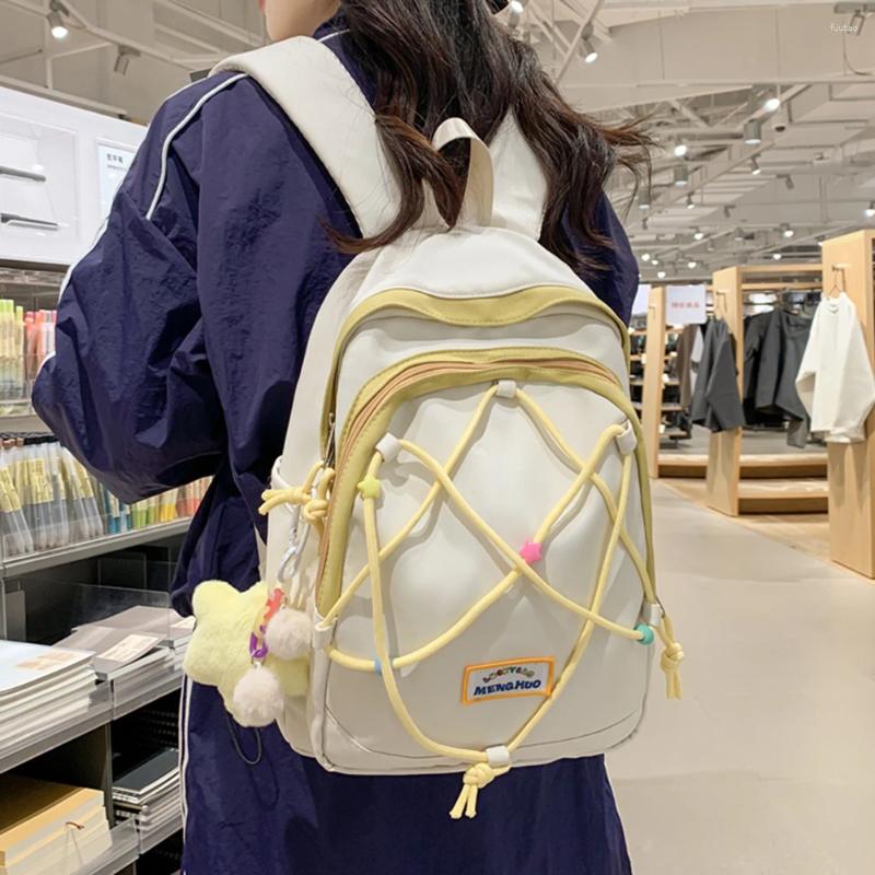 School Bags Dopamine Design Aesthetic Backpacks Korean For Girls Large Capacity Teen Knapsack Students College Versatile Bagpack
