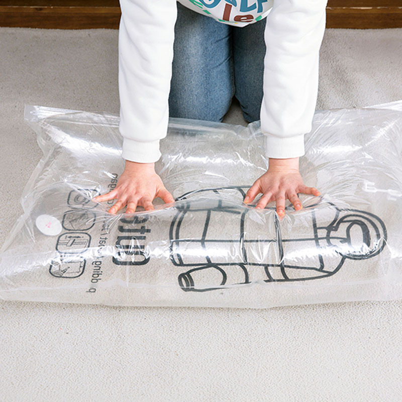 Hanging Vacuum Transparent Space Bags Reusable Garment Protector Storage Bag Clothes Compression Organizer Free shipping