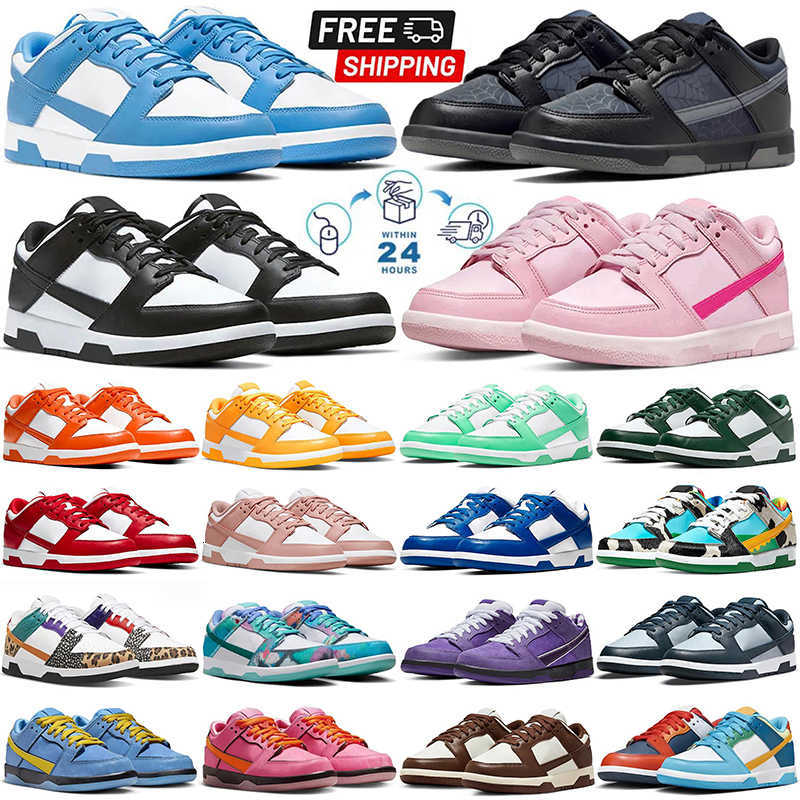 freeshipping panda sneakers running shoes triple pink black white green orange university blue brown unc gai mens womens trainers outdoor sports 36-47