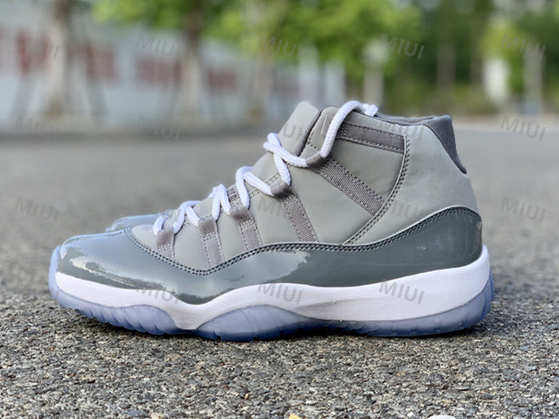 Cool Grey Suede 11S Basketball Shoes for Men With Real Carbon Fiber Bred Velvet Genuine Leather Couple Designer Sneaker