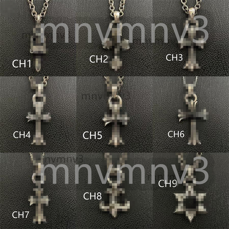 boat cross necklace bold letter flower diamond women necklaces designer brand anchor pendant plated chain men love classic je chrome hearts crome chromehearts BWB3