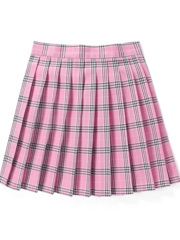Summer Women High Waist Pleated Plaid Skirts Mini Tennis Skirt Harajuku JK Japanese School Uniform Short A-Line Mini Skirt Girl 241231