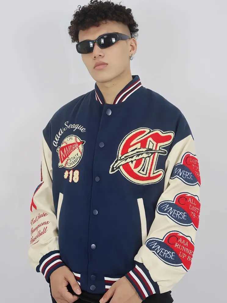 Men's Jackets Sweatshirt sports t for men and women 2024 autumn couple American loose fashion casual cardigan baseball uniform pullover J250102