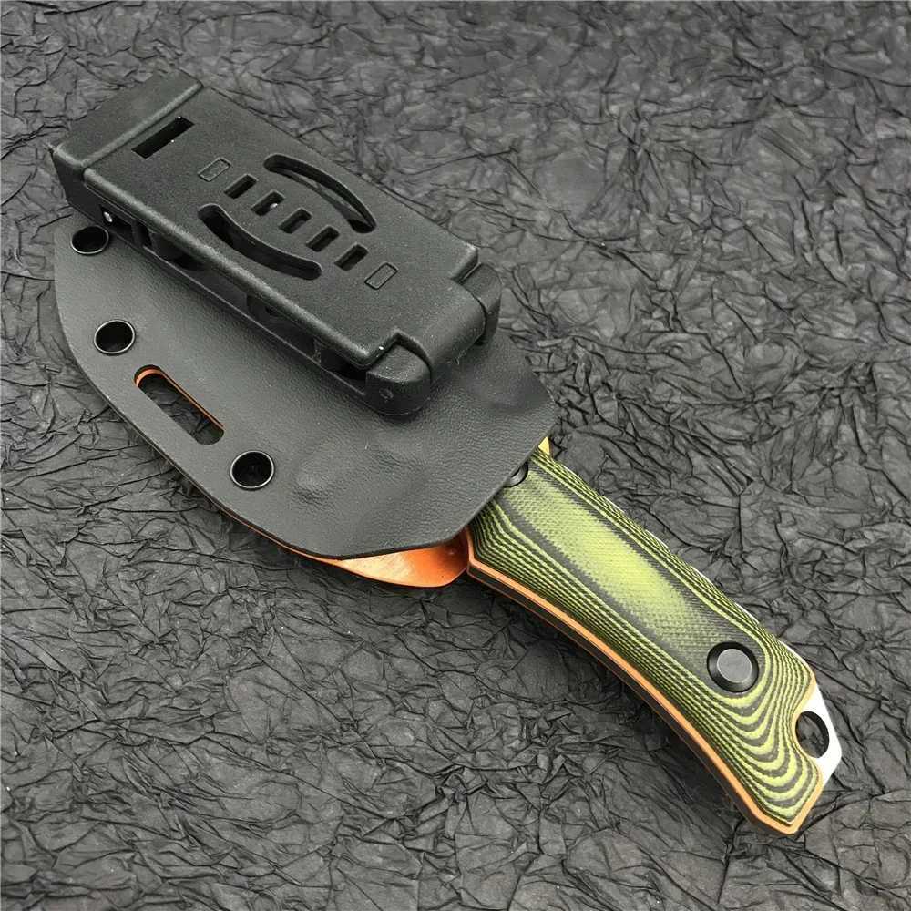 Hot Selling BM 15017 Hunt Hidden Canyon Hunter Drop Point Fixed Blade Knife Wood / G10 Handle Tactical Survival Camping KnivesXJ250102