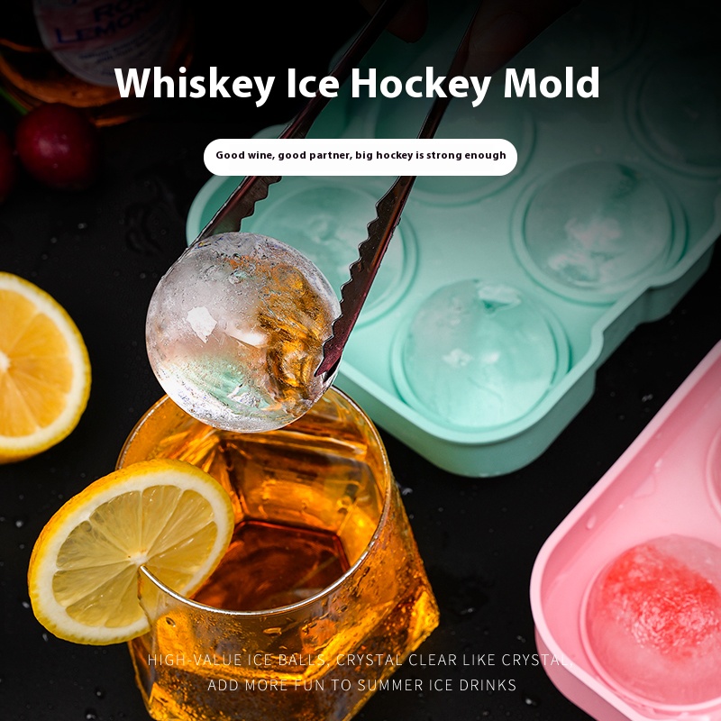 Silicone ice compartment for home use 4 compartments 6 compartments with lid easy to take off the film ice box storage box ice molds