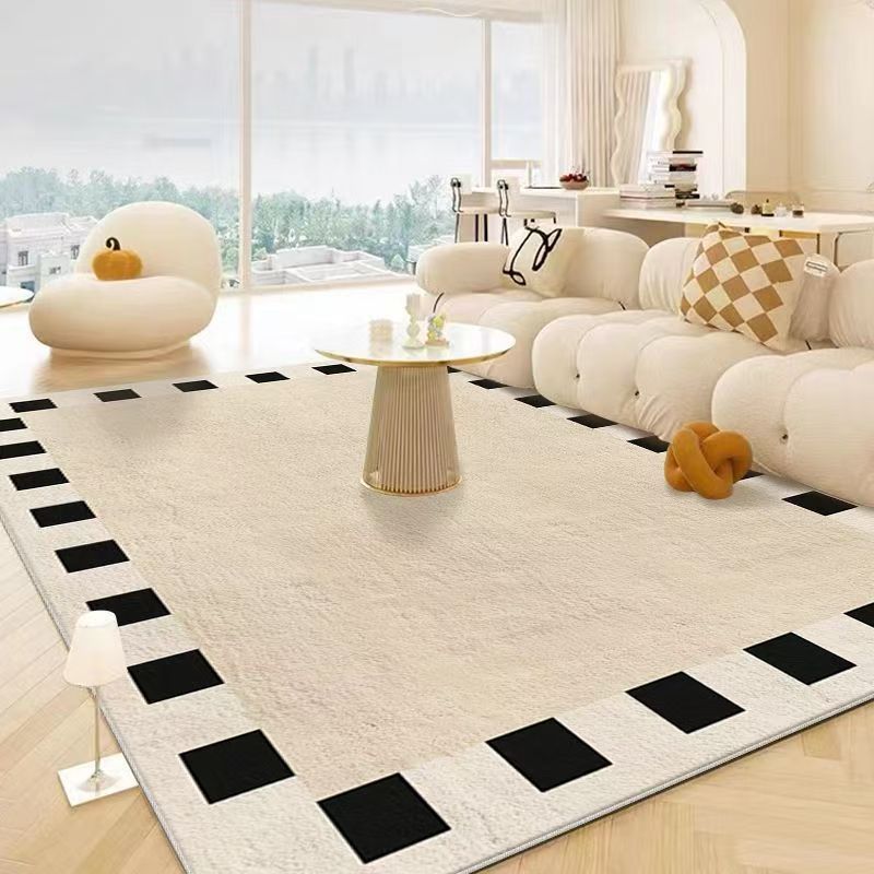 5134-53.8-UG-Beige Striped Minimalist Rug Comfortable Large Area Living Room Rugs Refreshing Bedroom