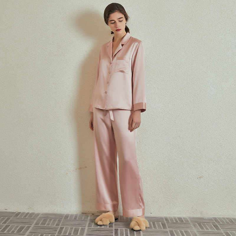 B612-Korean version of the suspender nightdress sexy deep V-neck beautiful back imitation silk stretch silk female home clothes pajamas ladies summer
