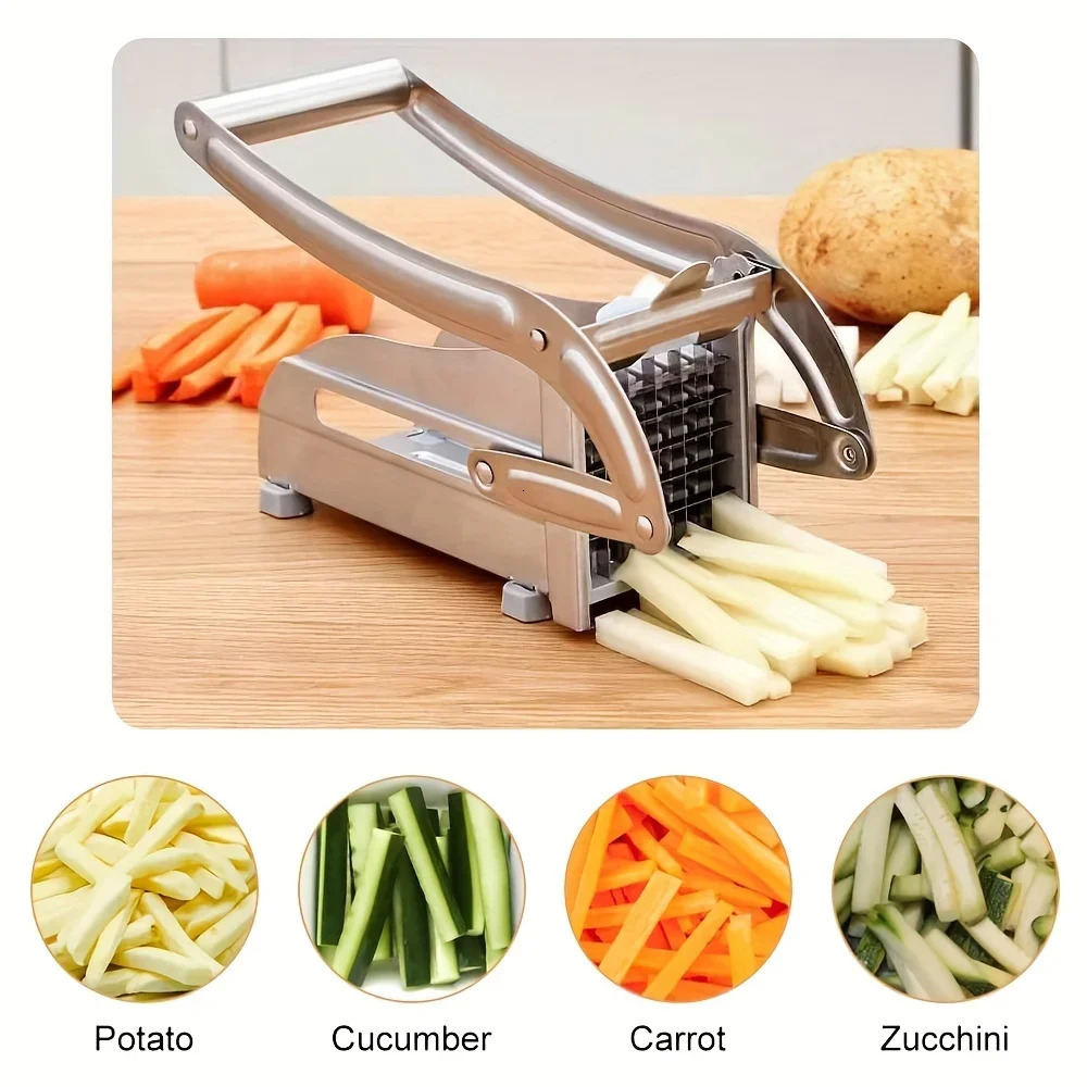 Cutting Potato Machine Multifunction Stainless Steel Cut Manual Vegetable Cutter Tool Potato Cut Cucumber Fruits And Vegetables 241227
