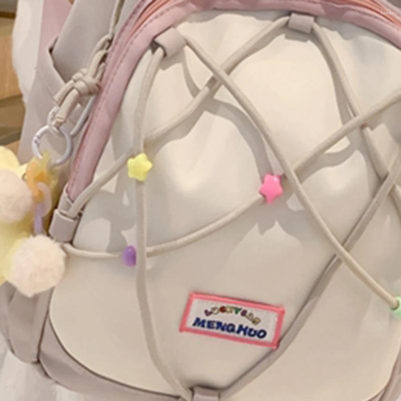 School Bags Dopamine Design Aesthetic Backpacks Korean For Girls Large Capacity Teen Knapsack Students College Versatile Bagpack