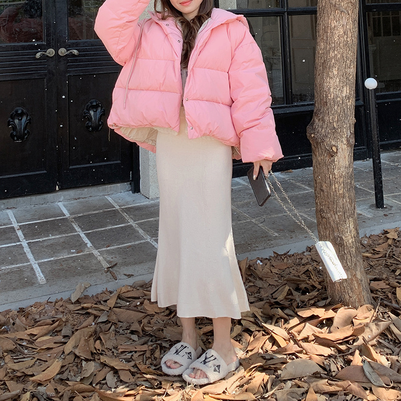 G3190 Mermaid Wool Skirt High Waist Slim Skirt Solid Color Threaded All-match Fishtail Skirt