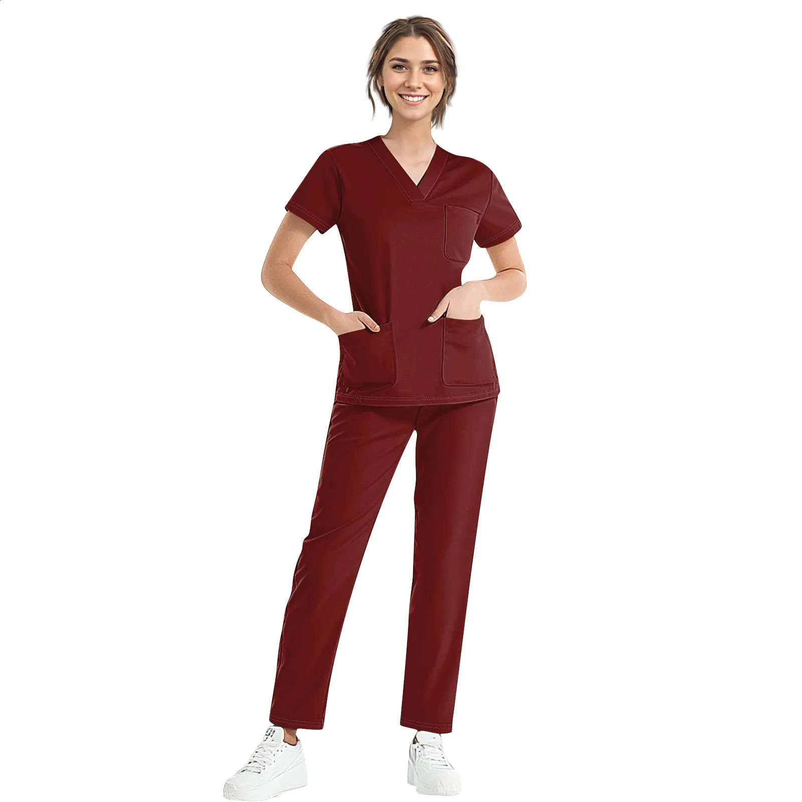 Wholesale Price Doctor Nurse Scrubs Set Uniforms Women Jogger Set Hospital Accessories Operating Room Workwear 241231