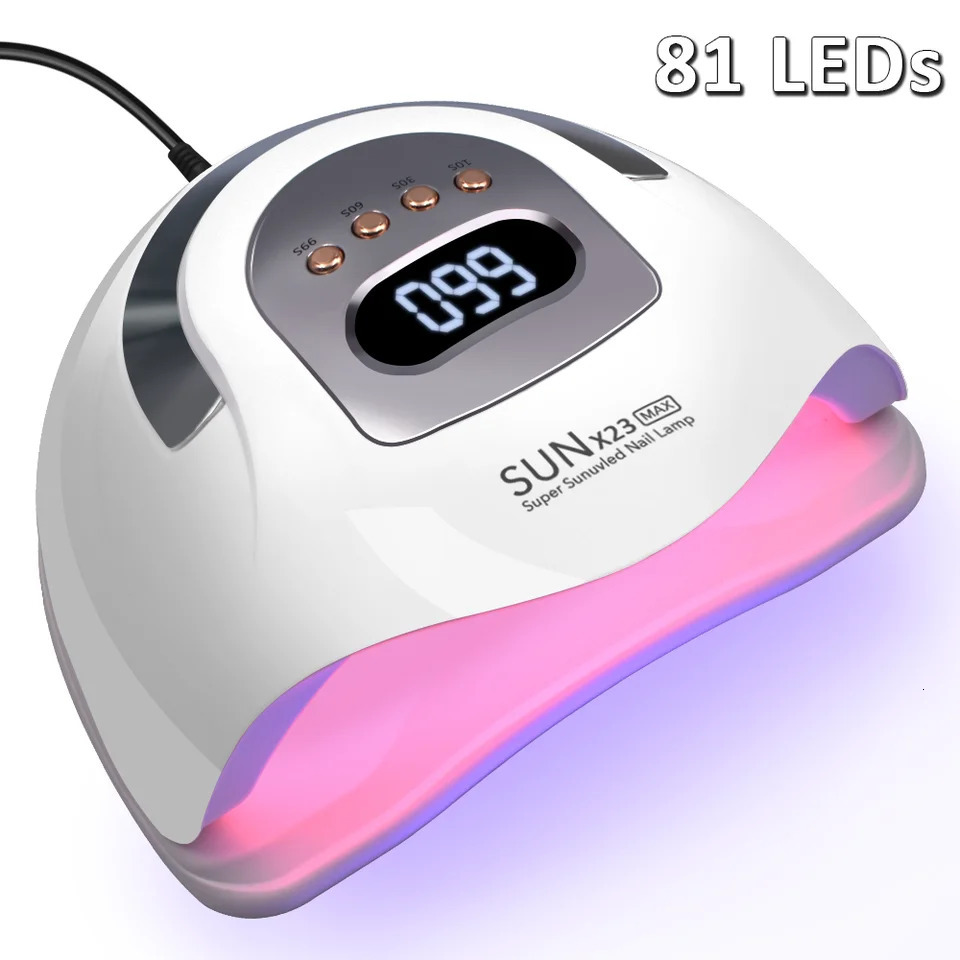 Professional Nail Dryer LED UV Lamp for Nails Gel Polish Light Art Accessories Curing Toe Smart Sensor 241230