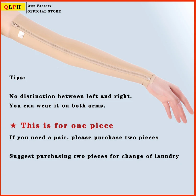 grade clothing elastic sleeve used for compression bandage of fatty surgery on the arm with zipper scar shaped fixed cover 250102