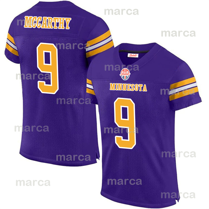 18 Justin ed Jefferson 9 J.J. McCathy 33 Aaron 87 T.J. 3 C.J. Ham Darrisaw Smith Sam Darnold Embroidery Football Jerseys